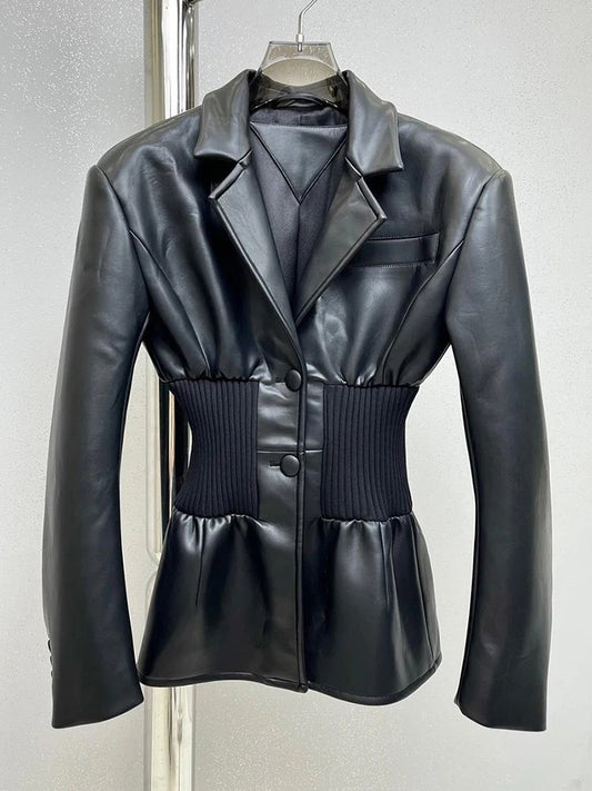 Lusad Lederjacke